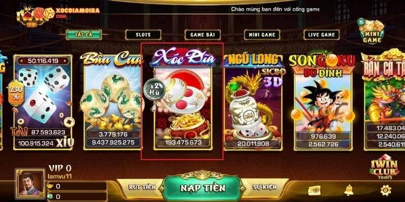 Các tính năng nổi bật của game xóc đĩa Iwin